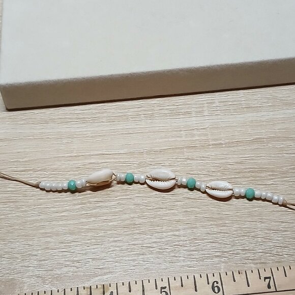 Handmade Seashell Beaded Beachy Anklet Bracelet Fashion Jewelry #52 - Picture 3 of 6